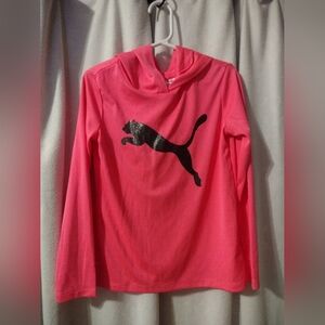 🔥Girl's Pink Puma Hoodie 5/6